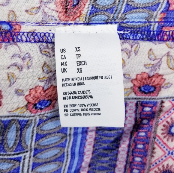 AEO - Cold Shoulder, Floral Boho Print Dress - Picture 5 of 15